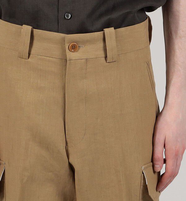 TOMORROWLAND MENS「60リネン カーゴパンツ」|カーゴ|