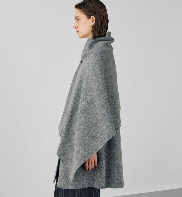 DES PRES「ライトダブルフェイスシャギー ストール付きジレ」|ダウンベスト・ベスト|