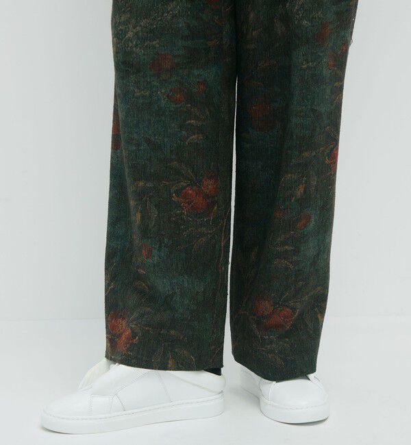 CABaN「オーチャードジャカード 2タックパンツ」|チノ|