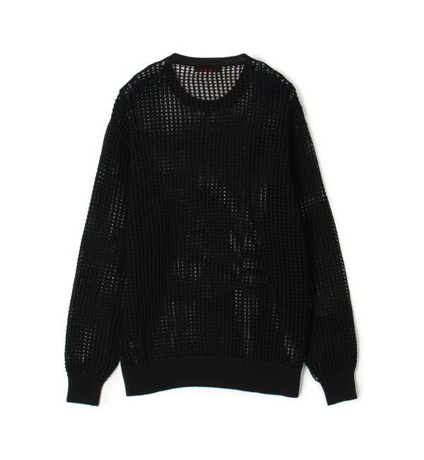 CABaN「CABaN コットンメッシュ クルーネックプルオーバー」|ニット・セーター|