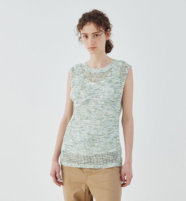 GALERIE VIE「カスリリネン ノースリーブプルオーバー」|ベスト・ジレ|