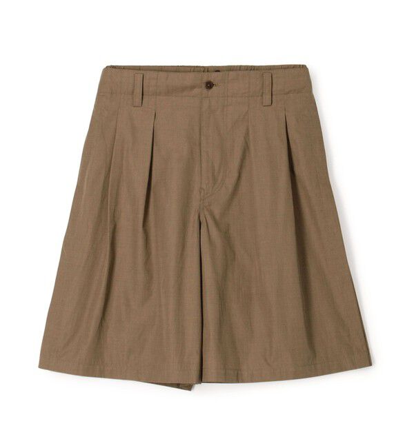 TOMORROWLAND MENS「コットンシャンブレー 2プリーツ ショートパンツ」|その他|47 ブラウン