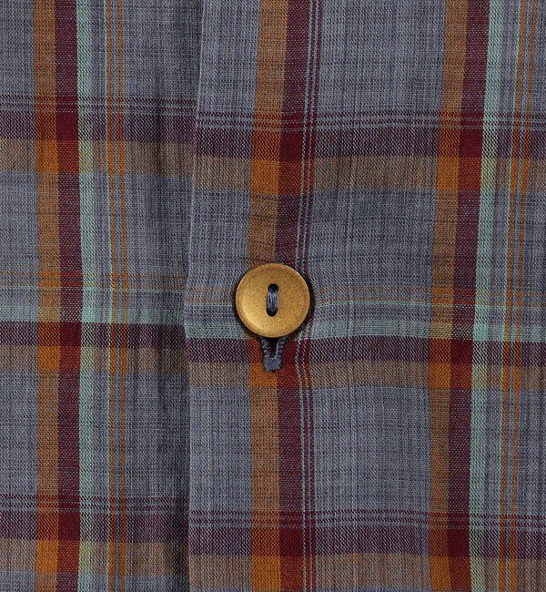 TOMORROWLAND MENS「インドコットン カスリチェック ハーフスリーブシャツ」|シャツ・ブラウス|