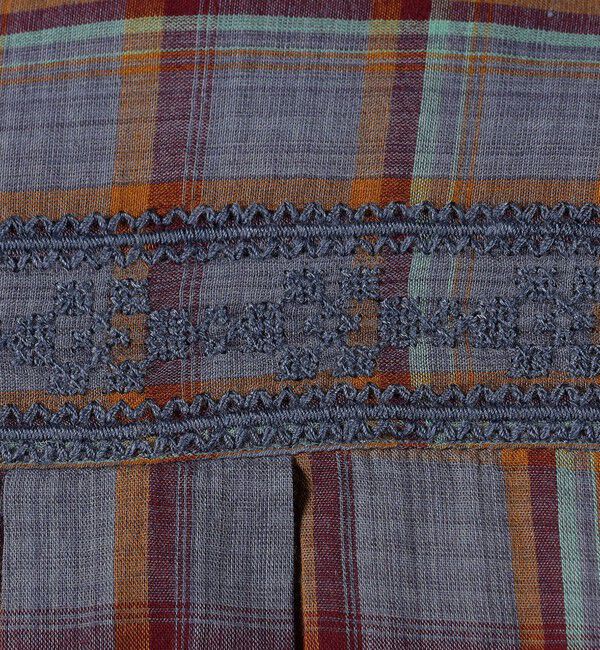 TOMORROWLAND MENS「インドコットン カスリチェック ハーフスリーブシャツ」|シャツ・ブラウス|