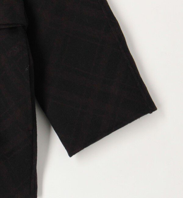 DES PRES「ダブルフェイスチェックジャガード フーディーミディコート」|その他|