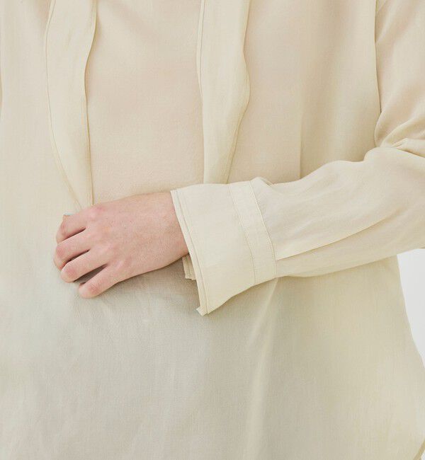 GALERIE VIE「【WEB先行予約】レーヨンシルクブロード バックボウタイブラウス」|シャツ・ブラウス|