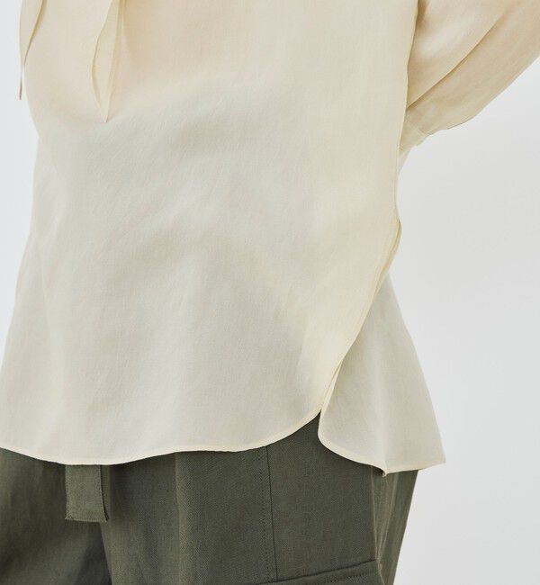 GALERIE VIE「【WEB先行予約】レーヨンシルクブロード バックボウタイブラウス」|シャツ・ブラウス|