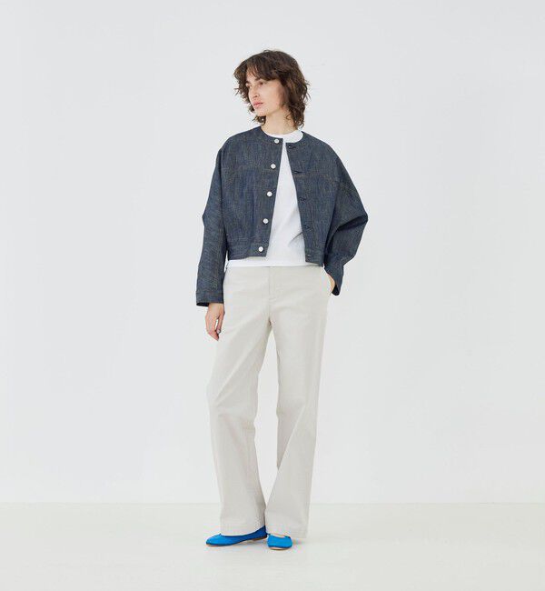GALERIE VIE「【WEB先行予約】ステイブルーデニム ノーカラージャケット」|デニムジャケット|