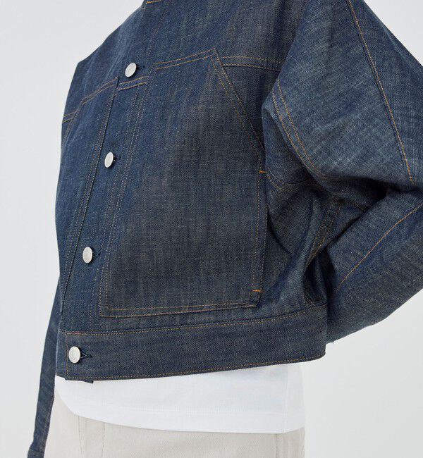 GALERIE VIE「【WEB先行予約】ステイブルーデニム ノーカラージャケット」|デニムジャケット|