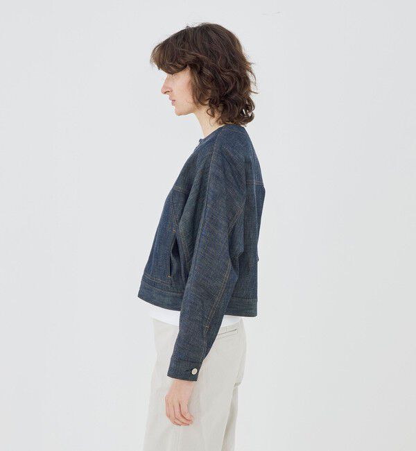 GALERIE VIE「【WEB先行予約】ステイブルーデニム ノーカラージャケット」|デニムジャケット|
