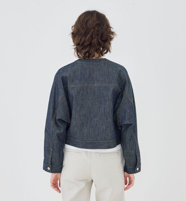 GALERIE VIE「【WEB先行予約】ステイブルーデニム ノーカラージャケット」|デニムジャケット|