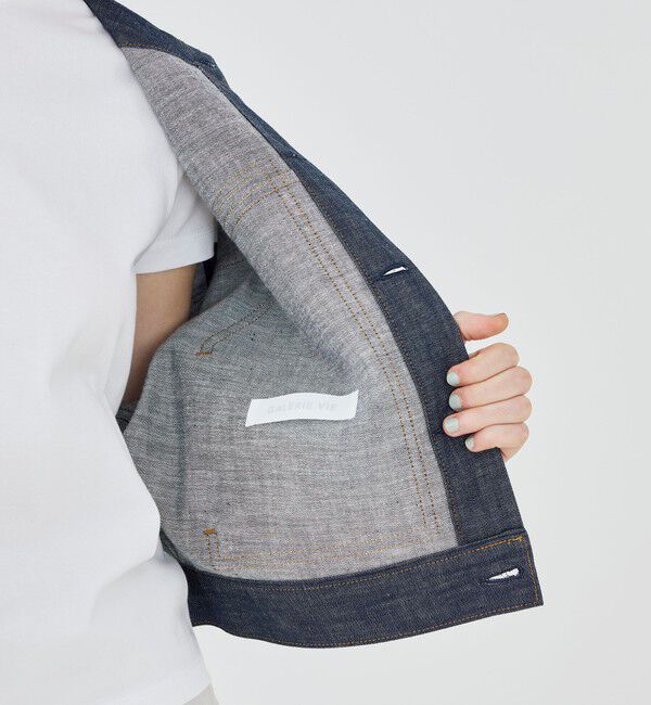 GALERIE VIE「【WEB先行予約】ステイブルーデニム ノーカラージャケット」|デニムジャケット|