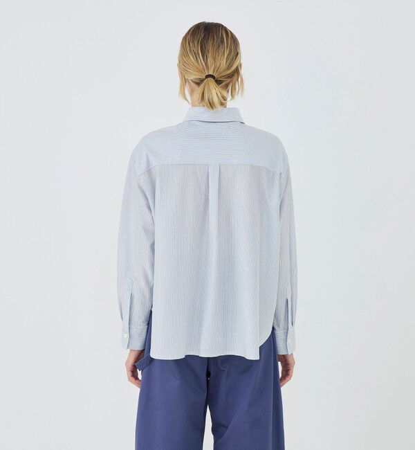 GALERIE VIE「【WEB先行予約】シルキーコットン ショートレングスシャツ」|シャツ・ブラウス|