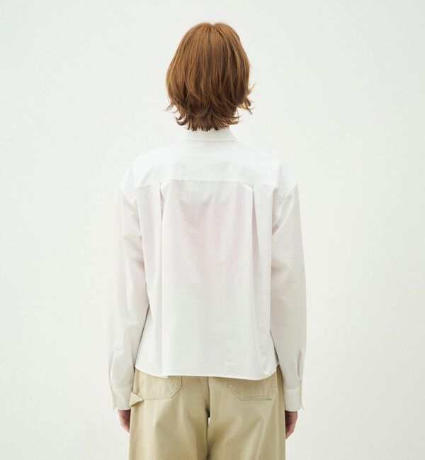 MACPHEE「【WEB先行予約】コットンタイプライター ジップブラウス」|シャツ・ブラウス|