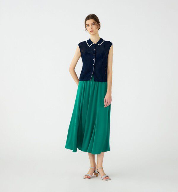 Ballsey「【WEB先行予約】ライトウェイトサテン マーメイドスカート」|フレア|