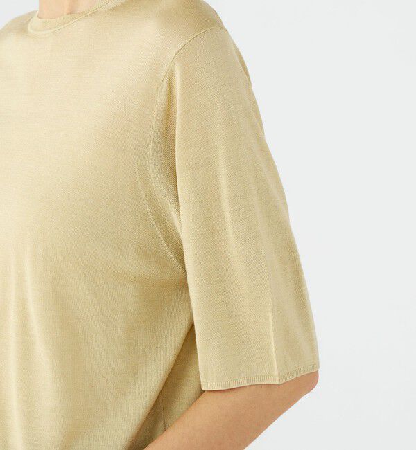 Ballsey「【WEB先行予約】エヴァーシルク ハーフスリーブプルオーバー」|ニット・セーター|