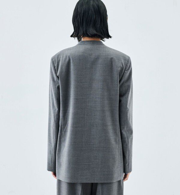 Edition「【WEB先行予約】Super140&rsquo;sトロピカルウール ノーカラージャケット」|ノーカラージャケット|