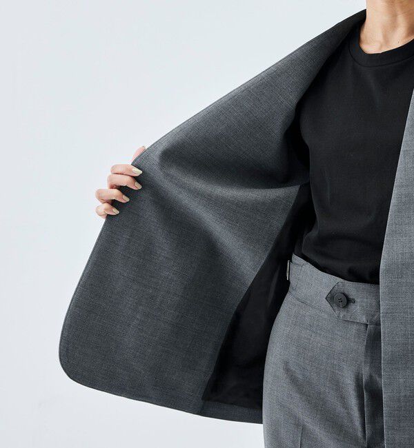 Edition「【WEB先行予約】Super140&rsquo;sトロピカルウール ノーカラージャケット」|ノーカラージャケット|