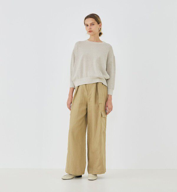 GALERIE VIE「【WEB先行予約】ドライカノコ クルーネックプルオーバー」|ニット・セーター|