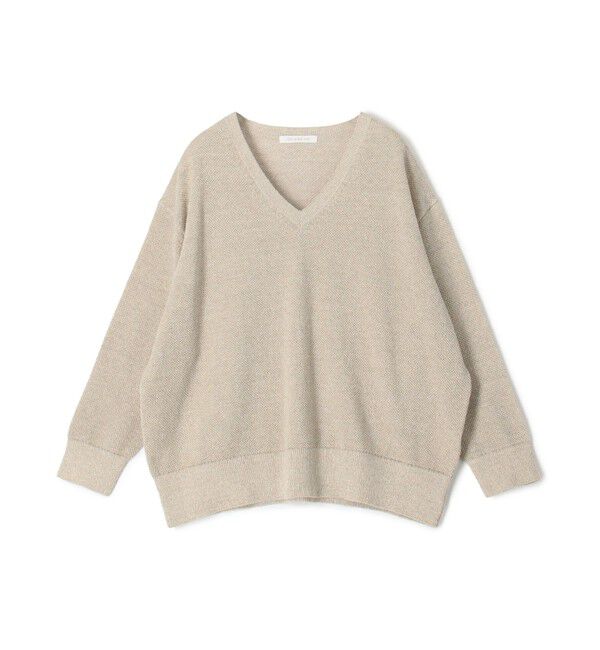 GALERIE VIE「【WEB先行予約】ドライカノコ Vネックプルオーバー」|ニット・セーター|43 ベージュ