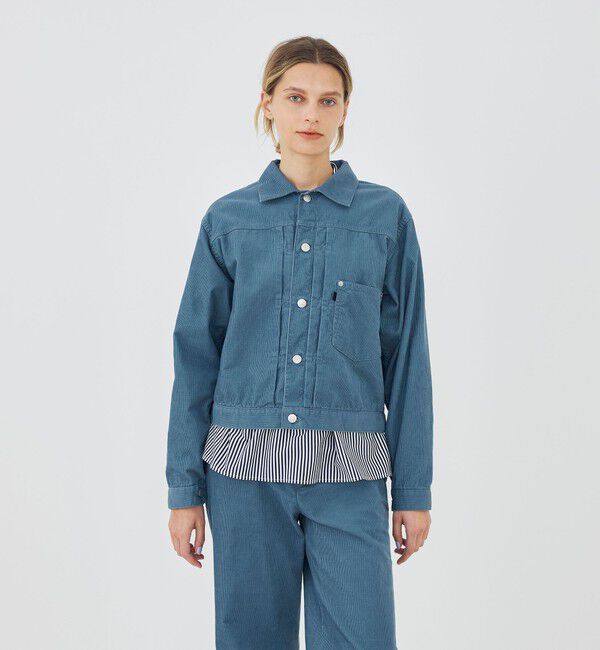 GALERIE VIE「【WEB先行予約】ライトコーデュロイ プリーテッドジャケット」|ブルゾン・スタジャン|