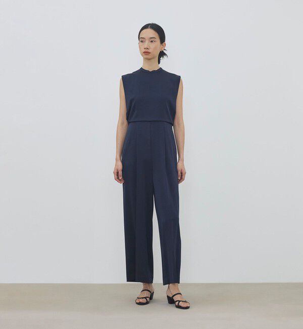 DES PRES「【WEB先行予約】サテンジョーゼット ハイウエストオールインワン」|オールインワン|