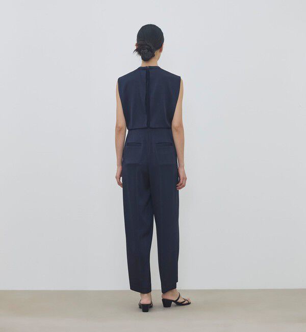 DES PRES「【WEB先行予約】サテンジョーゼット ハイウエストオールインワン」|オールインワン|