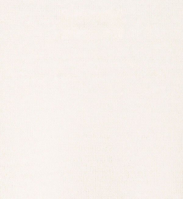 DES PRES「【WEB先行予約】リネンファブリックコンビ ショートニットブラウス」|シャツ・ブラウス|