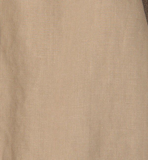 DES PRES「【WEB先行予約】リネンファブリックコンビ ショートニットブラウス」|シャツ・ブラウス|