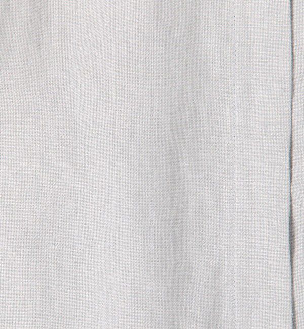 DES PRES「【WEB先行予約】リネンファブリックコンビ ショートニットブラウス」|シャツ・ブラウス|