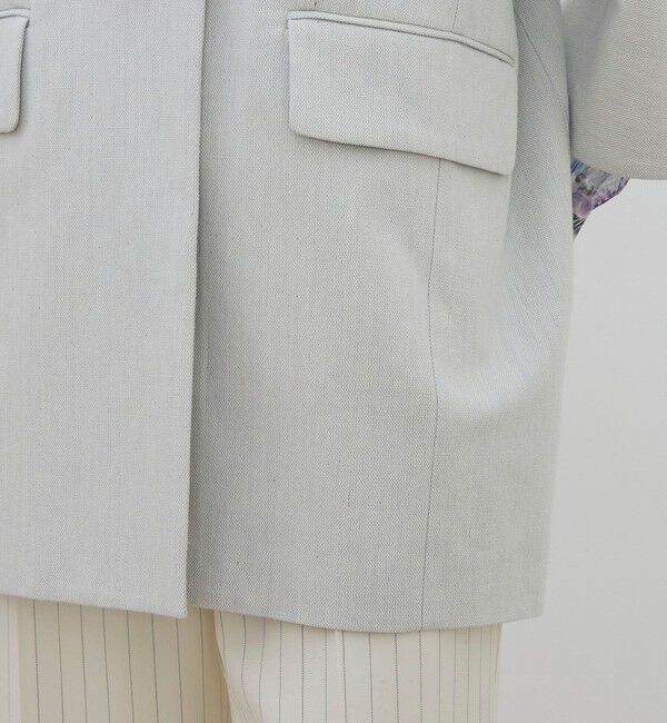 DES PRES「【WEB先行予約】コットンオックスフォード キモノスリーブミディコート」|ノーカラーコート|