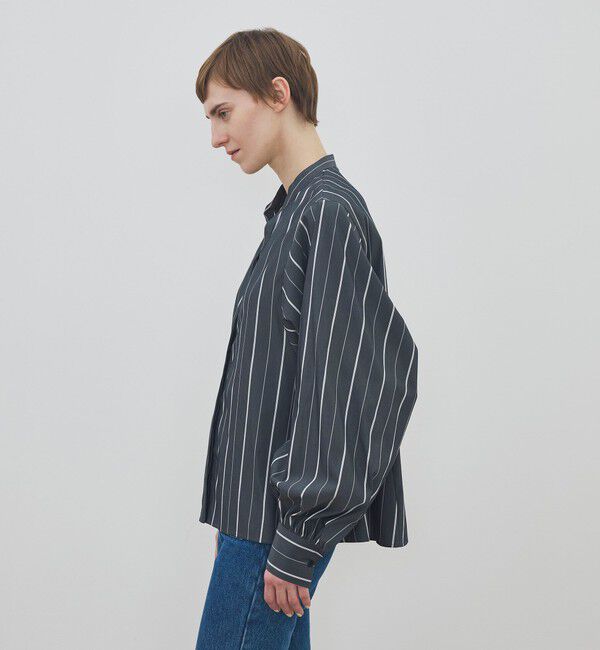 DES PRES「【WEB先行予約】 コットンストレッチポプリン ボリュームスリーブブラウス」|シャツ・ブラウス|