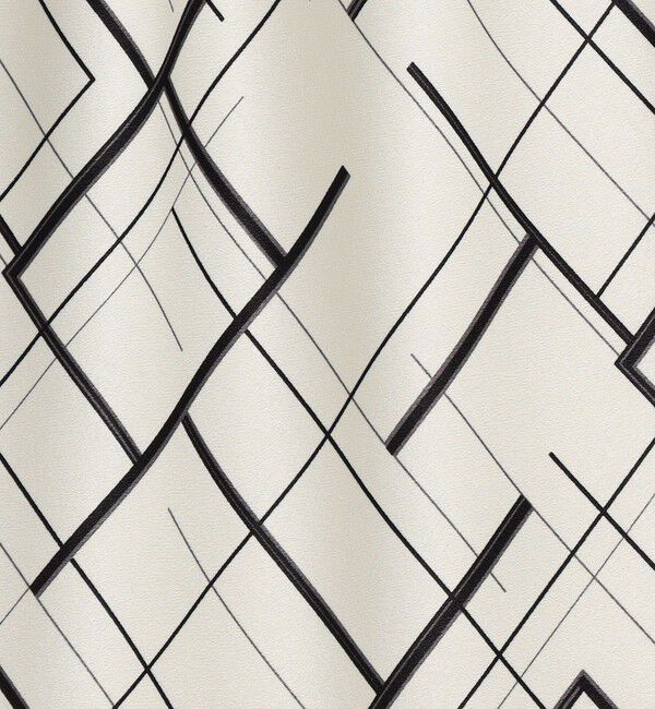 DES PRES「【WEB先行予約】ウィンドウフレームプリント セミマーメイドスカート」|フレア|