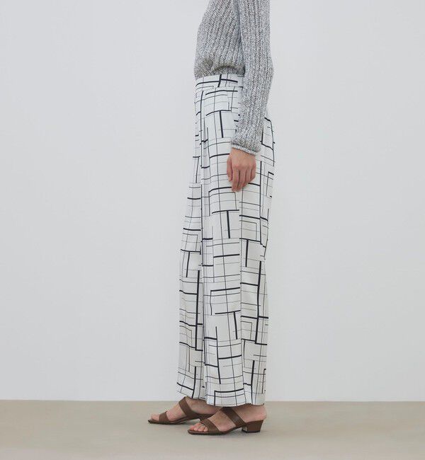 DES PRES「【WEB先行予約】 ウィンドウフレームプリント タックセミワイドパンツ」|その他|