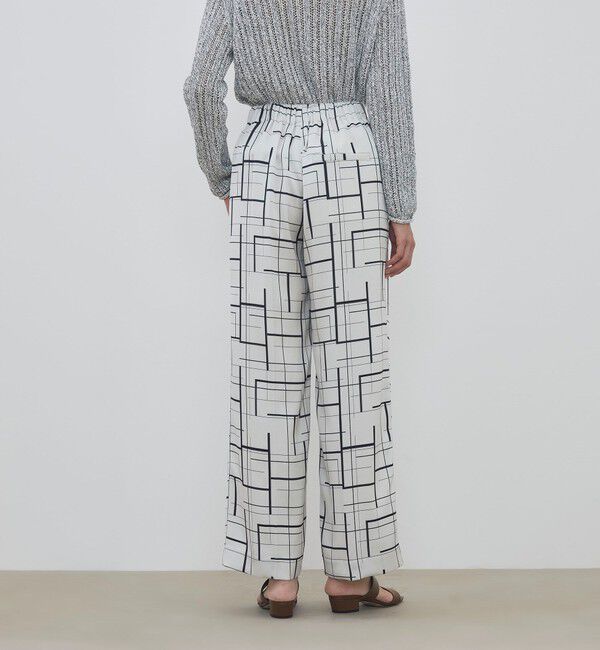 DES PRES「【WEB先行予約】 ウィンドウフレームプリント タックセミワイドパンツ」|その他|