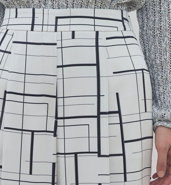 DES PRES「【WEB先行予約】 ウィンドウフレームプリント タックセミワイドパンツ」|その他|