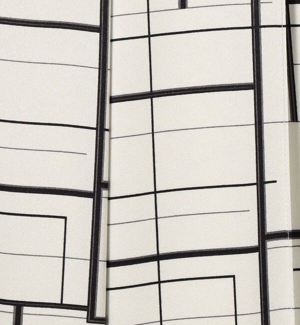 DES PRES「【WEB先行予約】 ウィンドウフレームプリント タックセミワイドパンツ」|その他|