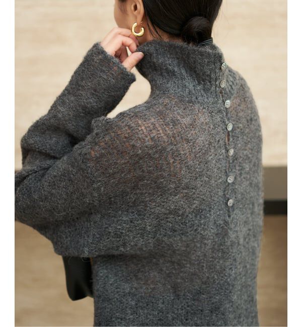 Plage「《追加》ALPACA MIX BUTTON ニット 2」|ニット・セーター|