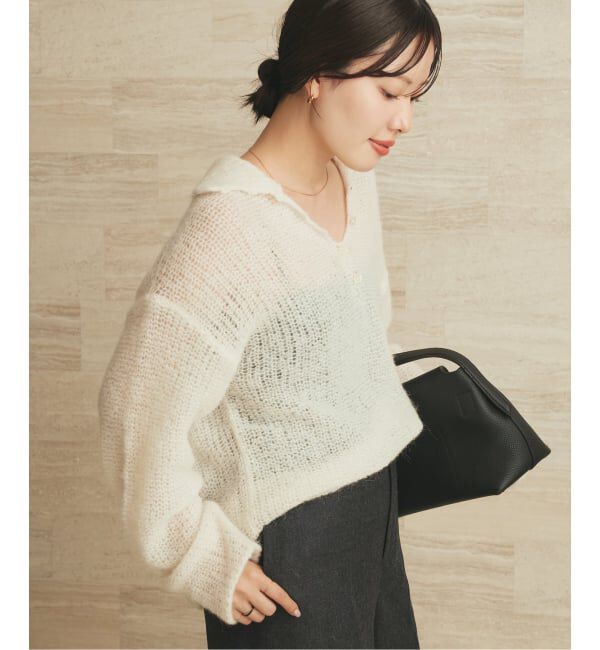 Plage「《追加》ALPACA MIX BUTTON ニット 2」|ニット・セーター|