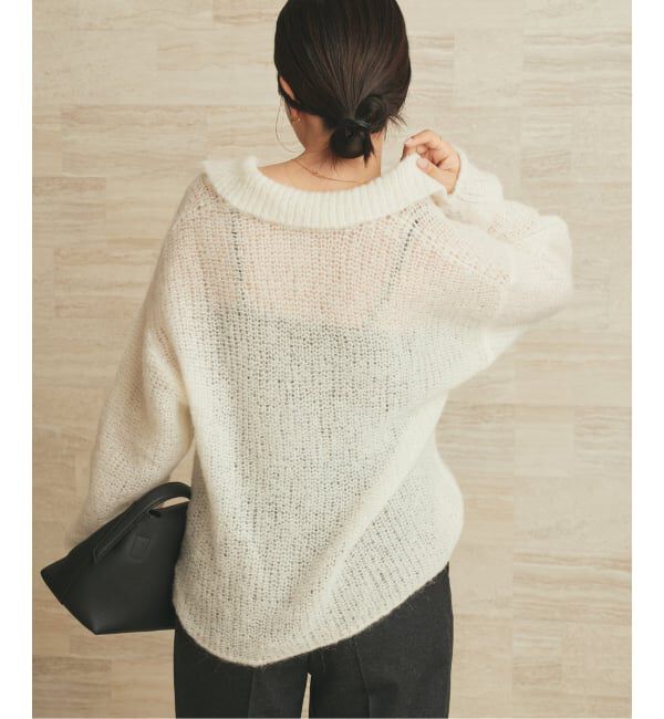 Plage「《追加》ALPACA MIX BUTTON ニット 2」|ニット・セーター|