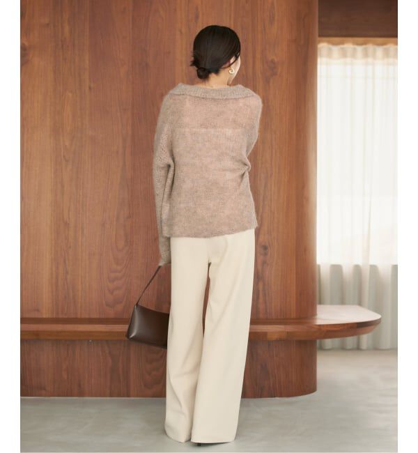 Plage「《追加》ALPACA MIX BUTTON ニット 2」|ニット・セーター|