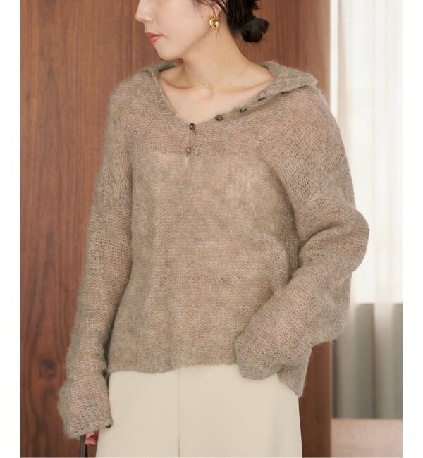 Plage「《追加》ALPACA MIX BUTTON ニット 2」|ニット・セーター|