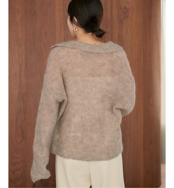 Plage「《追加》ALPACA MIX BUTTON ニット 2」|ニット・セーター|