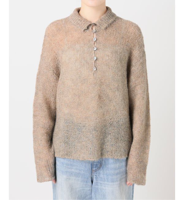 Plage「《追加》ALPACA MIX BUTTON ニット 2」|ニット・セーター|