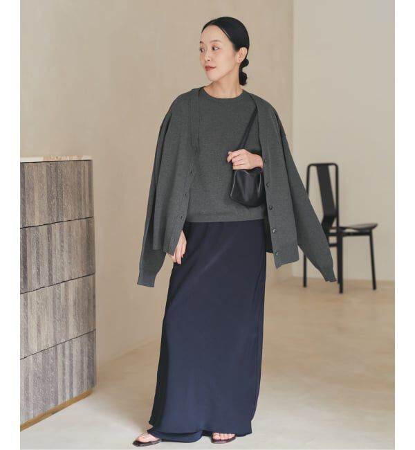 Plage「《WEB限定追加予約》sweat kn nuance カーディガン」|カーディガン|