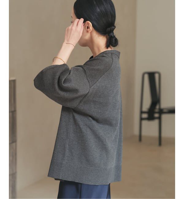 Plage「《WEB限定追加予約》sweat kn nuance カーディガン」|カーディガン|