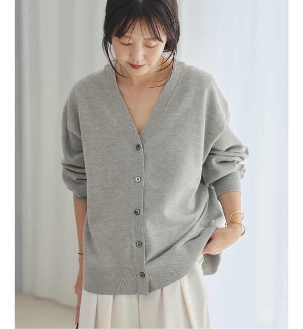Plage「《WEB限定追加予約》sweat kn nuance カーディガン」|カーディガン|