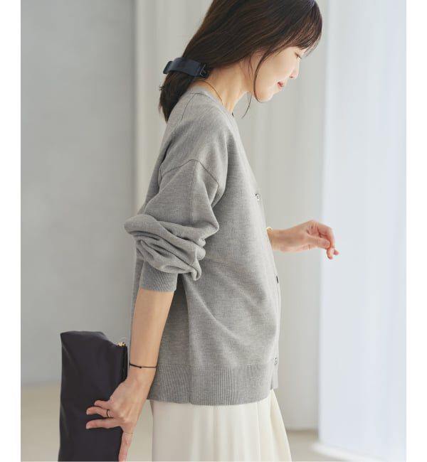 Plage「《WEB限定追加予約》sweat kn nuance カーディガン」|カーディガン|