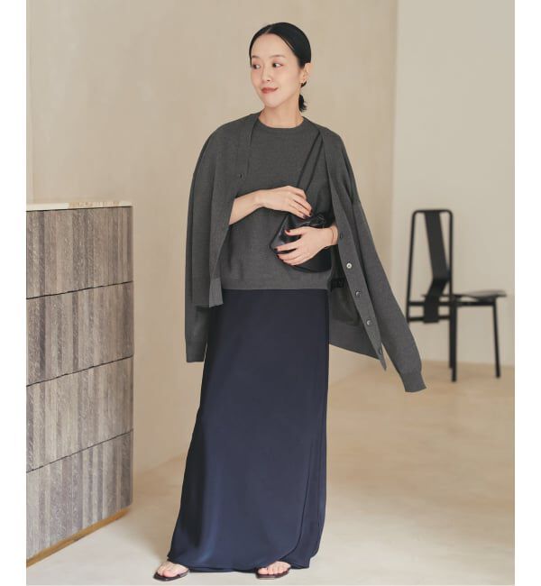 Plage「《WEB限定追加予約》sweat kn nuance カーディガン」|カーディガン|