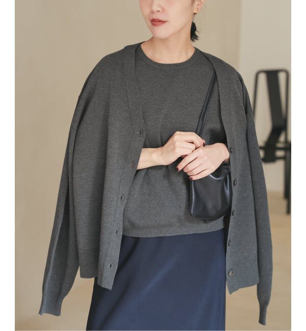 Plage「《WEB限定追加予約》sweat kn nuance カーディガン」|カーディガン|